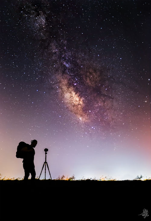 shooting star trails with EOS 5D mark III on tripod