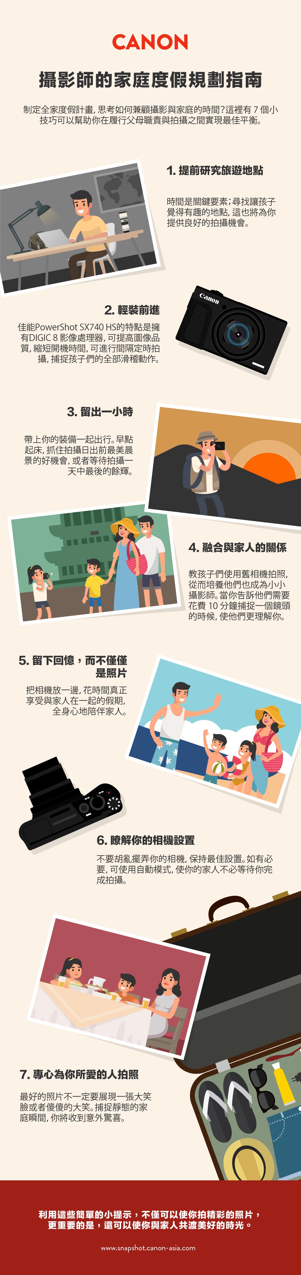 Guide to Planning a Family Vacation as a Photographer - infographic