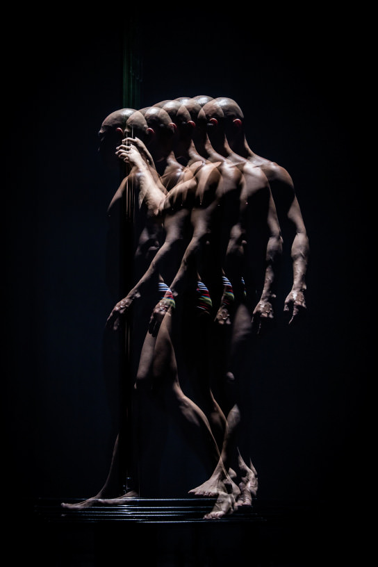 Stroboscopic multiple exposure of dancer