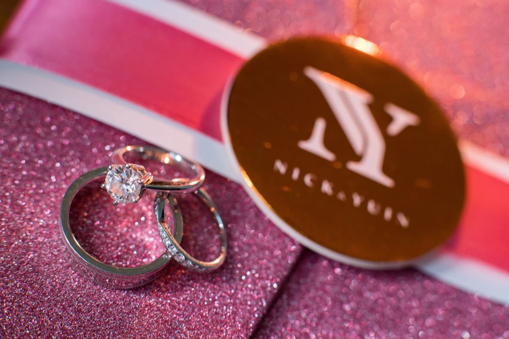 close up shot of wedding band