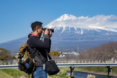 CPMC2019 participant photographing Mt Fuji