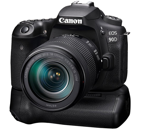 กล้อง EOS 90D และแบตเตอรี่กริป BG-E14