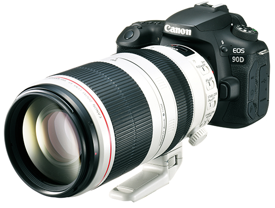 กล้อง EOS 90D กับเลนส์ EF100-400mm f/4.5-5.6L IS II USM