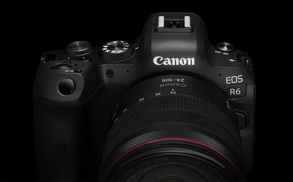 EOS R6 close-up from front