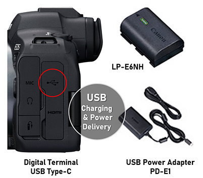 Canon EOS R6 Mirrorless Camera Body {20MP} - With Battery and Charger - LN